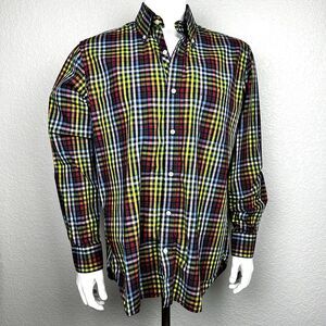 Tailorbyrd Men's Multicolor Check Button Down Collar Casual Shirt Cotton